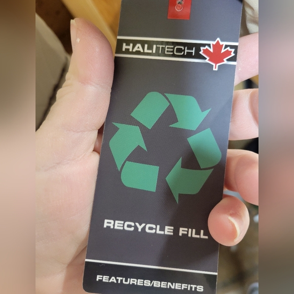 Halitech NWT Women's Beige Quilted Jacket with Faux Fur Hood Size XL - Picture 5 of 10